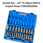 Socket Set – 12″ Dr 26pce Metric Impact Deep TS605202601